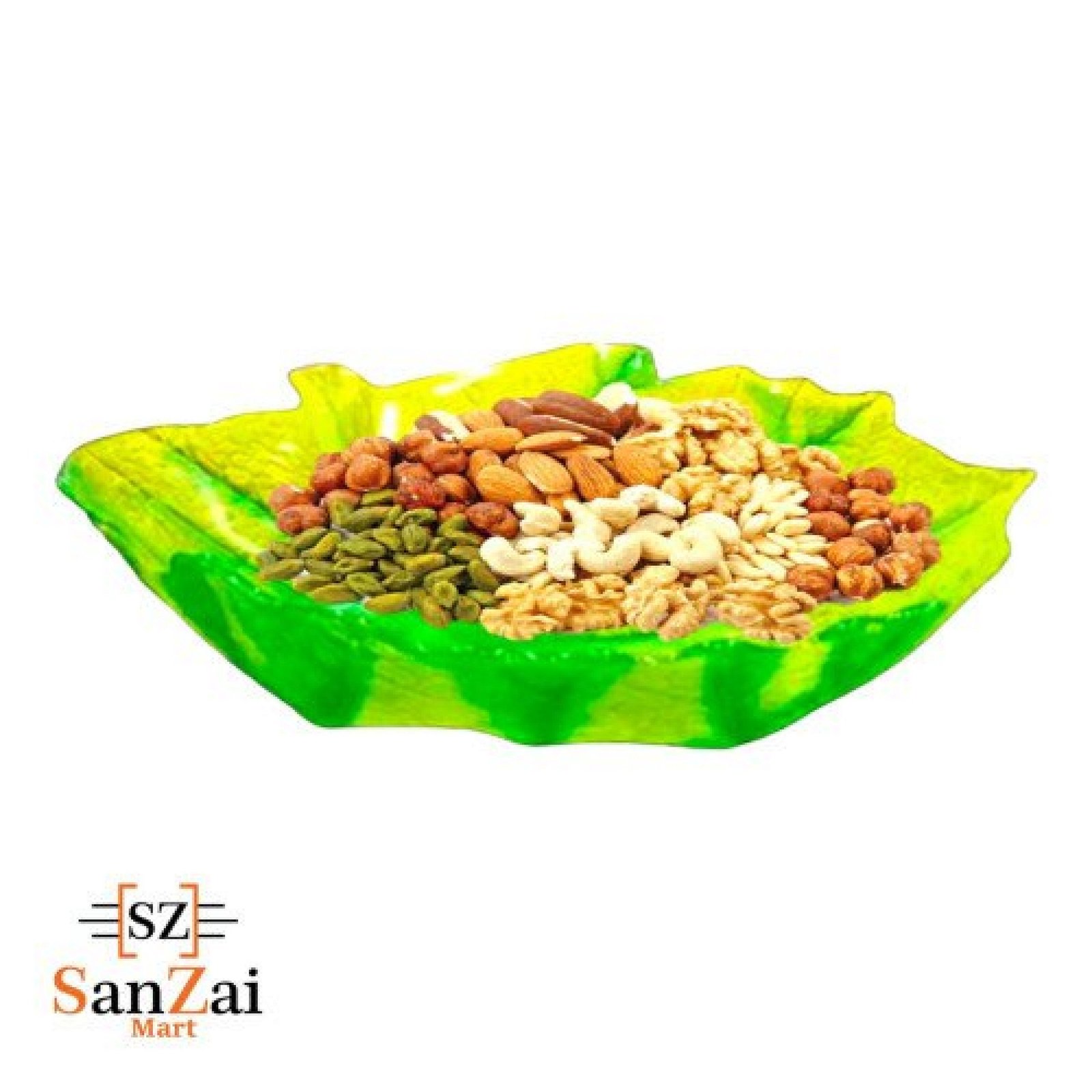 Large Crystal Glass Betel Leaf Shape Fruit Bowl Creative for Home Hotel Restaurant Snacks Afternoon Tea Fruit Basket