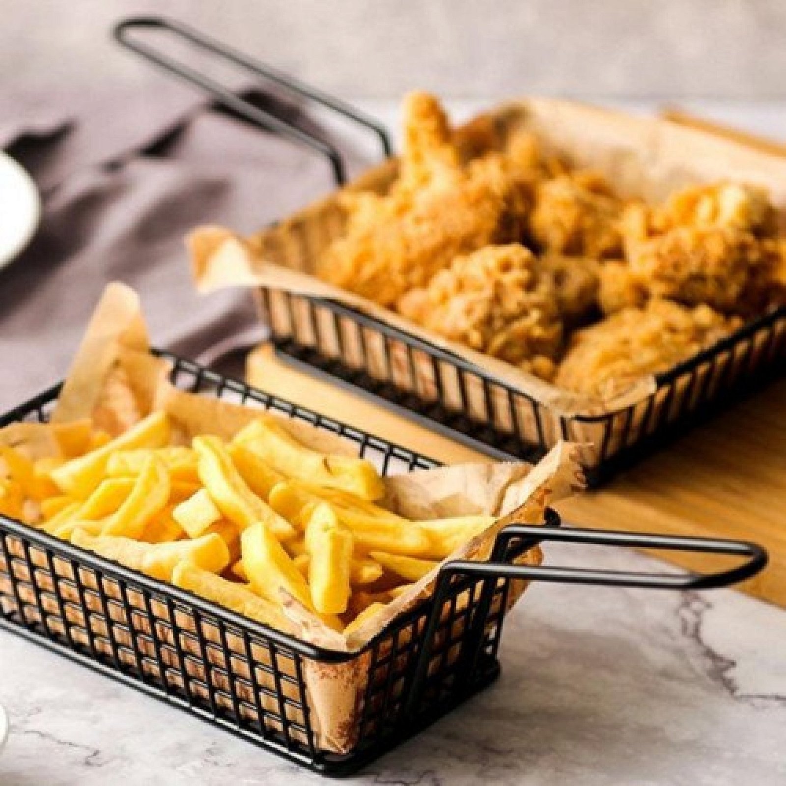 Multifunctional Fries Basket Food Bucket Snack Potato Chips