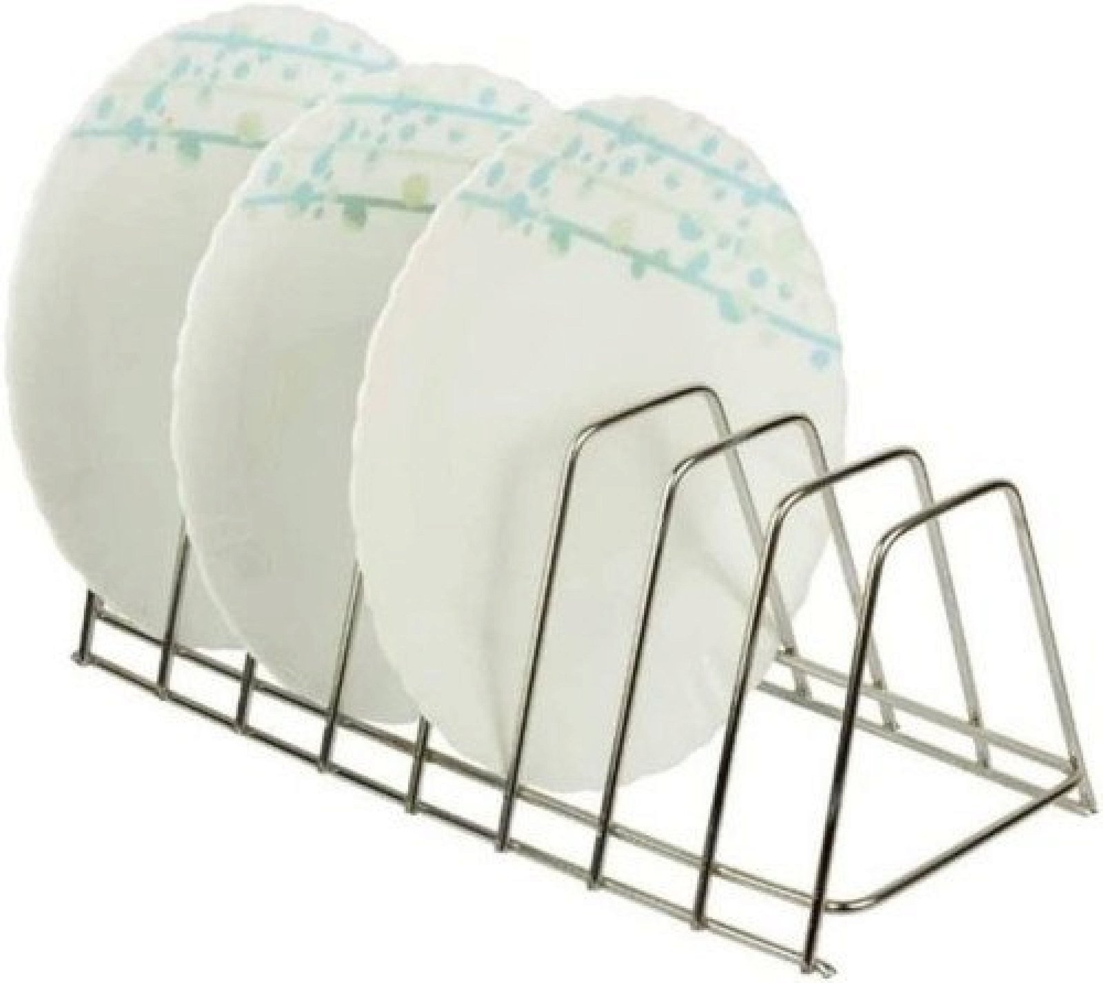 V Shape Plate Rack Stand Dishrack Stand High Grade Chrome Plated Wire Stand