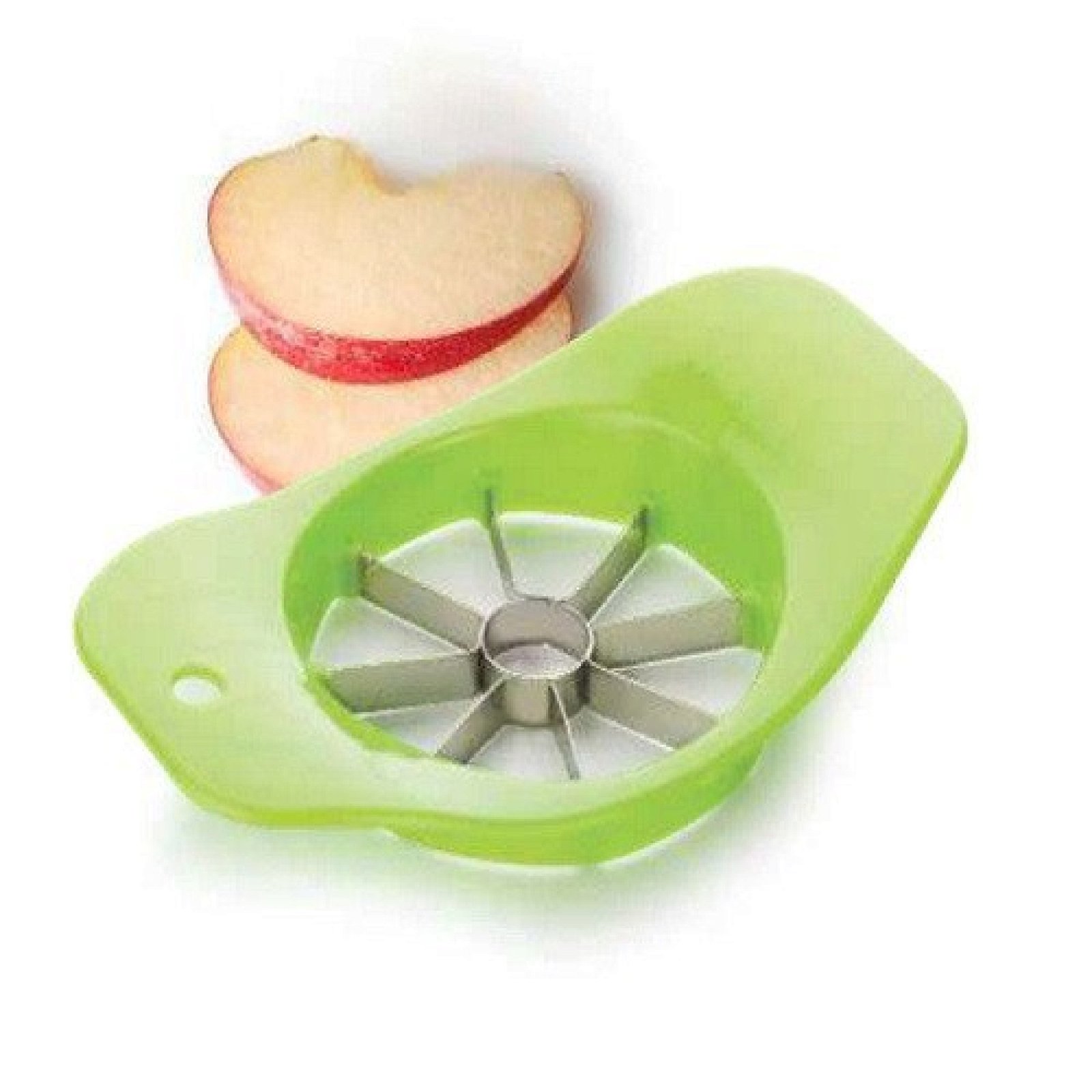Apple Cutter Stainless Steel Blades With High Grade Food Plastic Peeler Slicer Corer Random Color