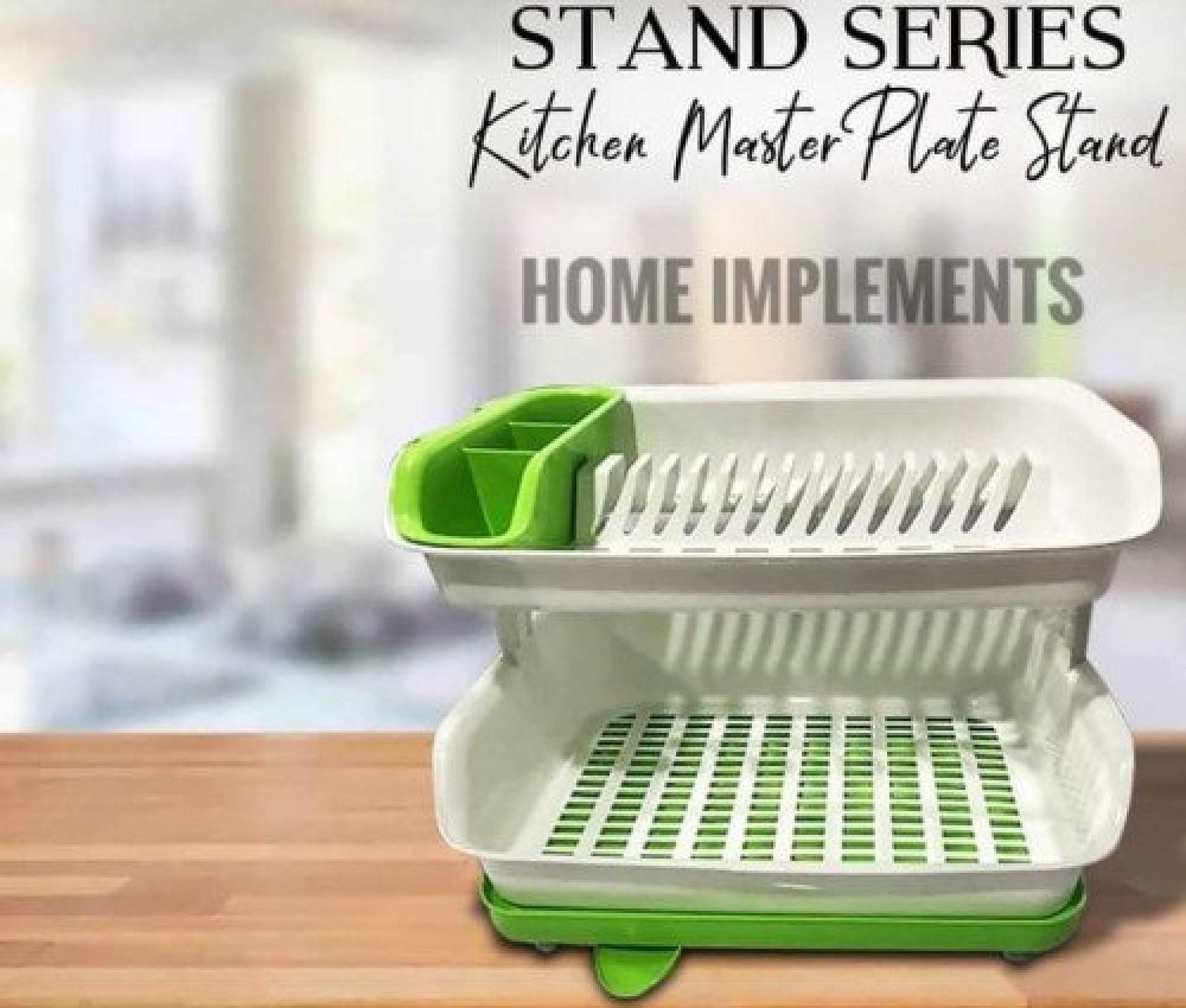 Kitchen Master Plate Stand Double Layer Dish Drainer