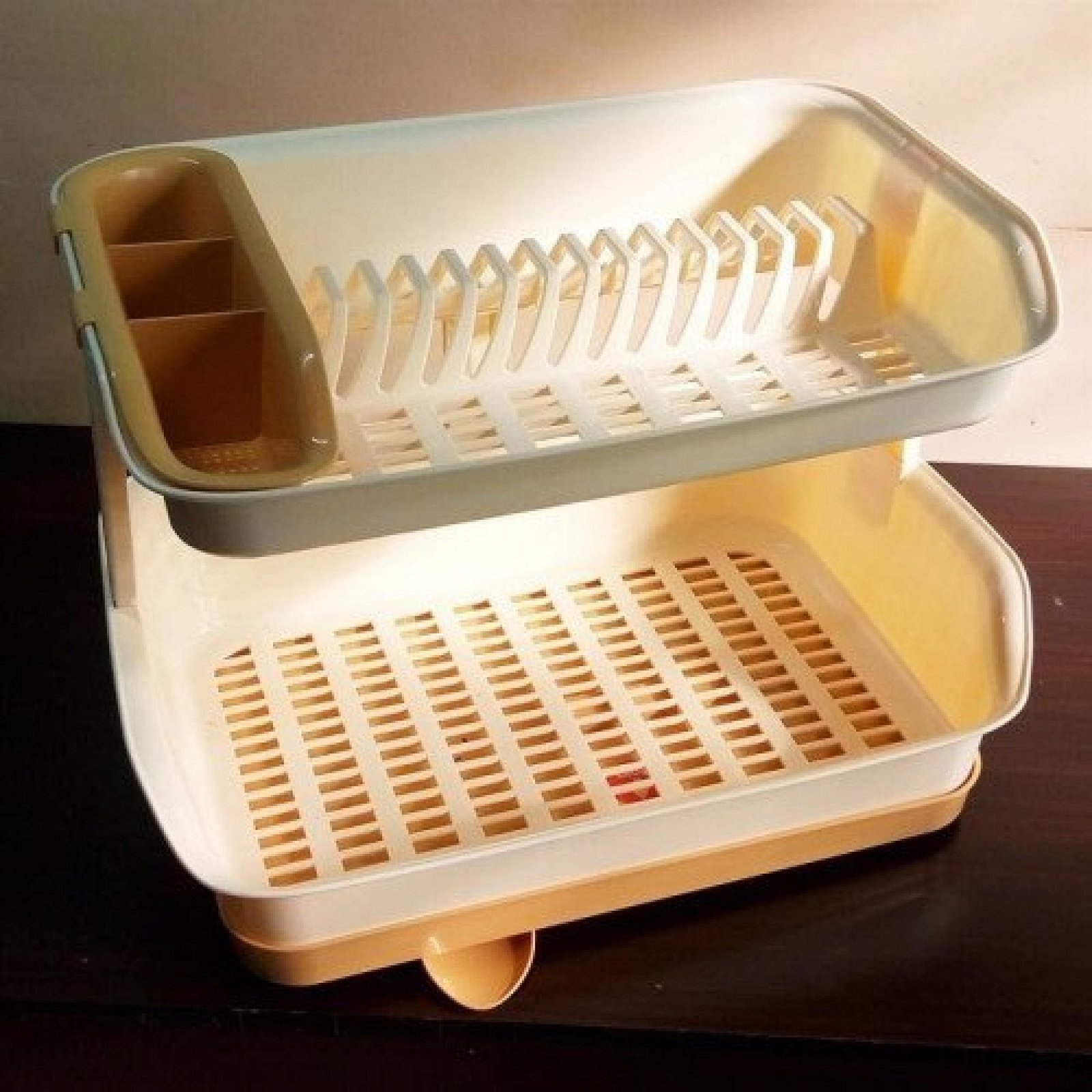 Kitchen Master Plate Stand Double Layer Dish Drainer